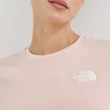The North Face Crop póló Pink Moss