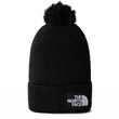 The North Face Logo Box Pom téli sapka Black
