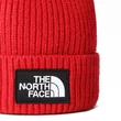 The North Face Logo Box Cuff téli sapka tnf Red Regular