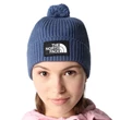 The North Face Logo Box Pom téli sapka Shady Blue