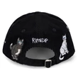 Ripndip Man I Love Felines Strapback sapka Black Charcoal Ripndip Man I Love Felines Strapback sapka Black Charcoal