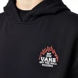 Vans Pizzeria fiú kapucnis pulóver Black