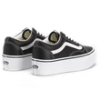Vans Old Skool Stackform cipő Leather Black True White