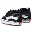 Vans Sk8-Hi Crib baba cipő Black True White