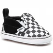 Vans Slip-on Crib baba cipő (Checkerboard) Black White