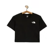 The North Face Cropped Slim Simple Dome póló Tnf Black