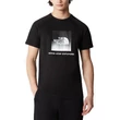 The North Face Redbox Raglan póló TNF Black TNF Black Dip Dye Print