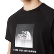 The North Face Redbox Raglan póló TNF Black TNF Black Dip Dye Print