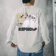 Ripndip No Music No Life hosszú ujjú póló Sleeve Grey
