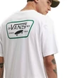 Vans Full Patch Back póló White Black Verdant Green