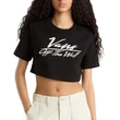 Vans Go Anyplace Crew Crop póló Black