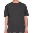 Volcom Solid Stone Embroidered póló Black Volcom Solid Stone Embroidered póló Black