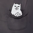 Ripndip Lord Nermal Pocket póló Charcoal Vintage Wash