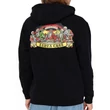 Santa Cruz Guzman Scroll Front kapucnis pulóver Black