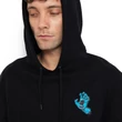 Santa Cruz Screaming Hand Chest kapucnis pulóver Black
