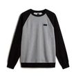 Vans Core Basic Raglan Crew pulóver Black Cement Heather