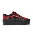 Vans Old Skool Stackform cipő Velvet Plaid Port Black