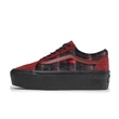Vans Old Skool Stackform cipő Velvet Plaid Port Black