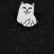 Ripndip Lord Nermal Pocket póló Black Vintage Wash