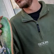 Sour Half Zip micro Fleece pulóver Olive