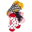 Vans Ticker Canoodle zokni Checkerboard Racing Red 3 pár
