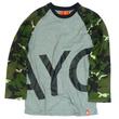 Asphalt Yacht Club AYC Logo raglan Grey-Camo Asphalt Yacht Club AYC Logo raglan Grey-Camo
