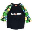Asphalt Yacht Club Paradise raglan Black-Floral Asphalt Yacht Club Paradise raglan Black-Floral
