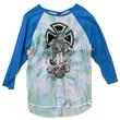 Independent Tattoo raglan White-Swedish Blue Independent Tattoo raglan White-Swedish Blue