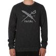 Iriedaily Slub Logo pulóver Black Melange Iriedaily Slub Logo pulóver Black Melange