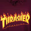 Thrasher Flame kapucnis pulóver Maroon