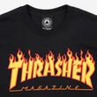 Thrasher Flame póló Black