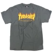 Thrasher Flame póló Dark Heather