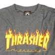 Thrasher Flame póló Dark Heather