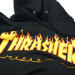 Thrasher Flame kapucnis pulóver Black