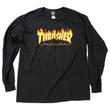 Thrasher Flame LS póló Black Thrasher Flame LS póló Black