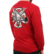 Thrasher X Independent Pentagram Cross ls póló Cardinal Red