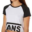 Vans Cut Off crop top póló White-Black Vans Cut Off crop top póló White-Black