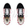 Vans Old Skool Checkerboard cipő Black/Red Vans Old Skool Checkerboard cipő Black/Red