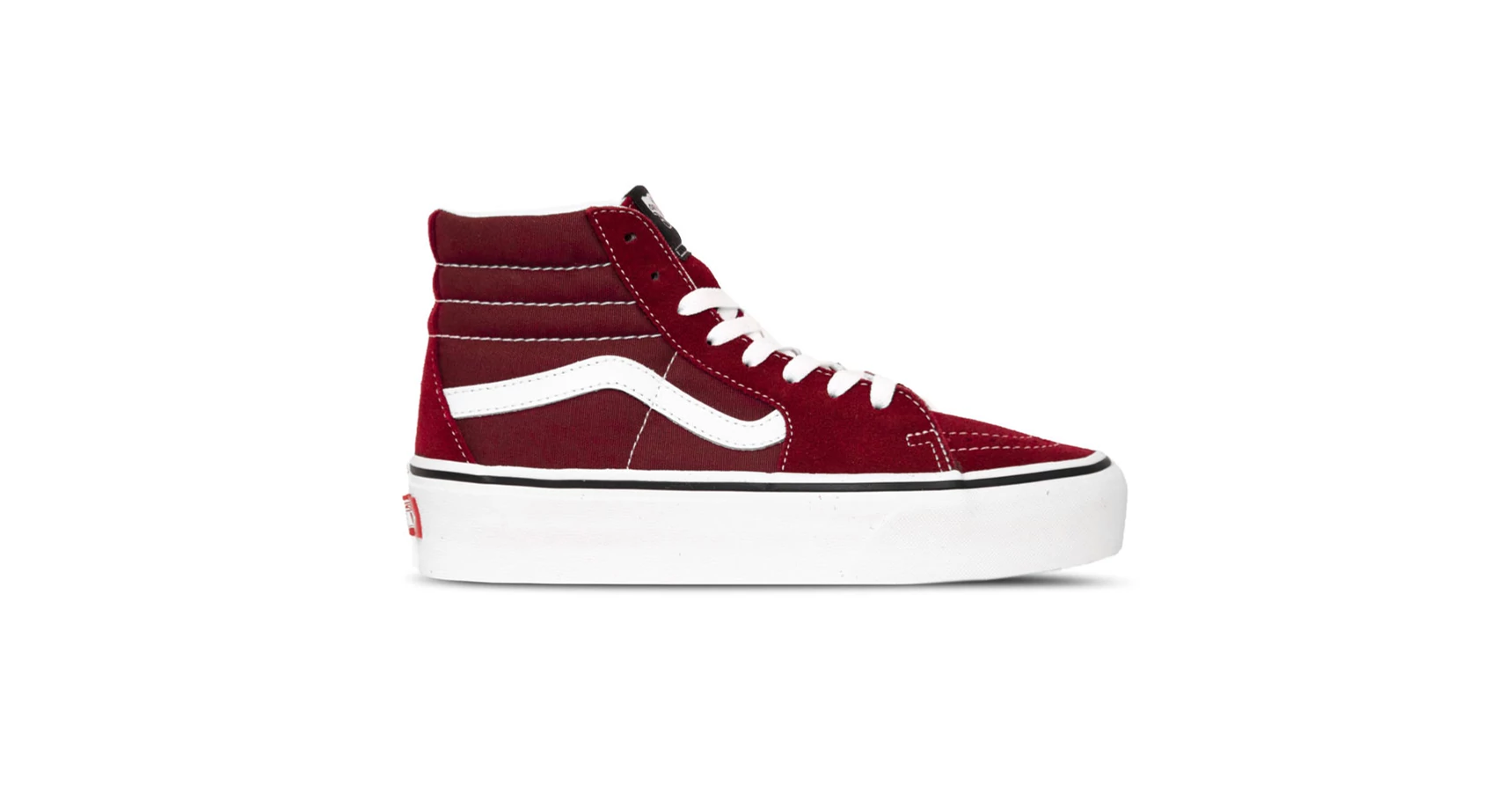  Vans Sk8-Hi Platform 2 cipő Burgundy True White