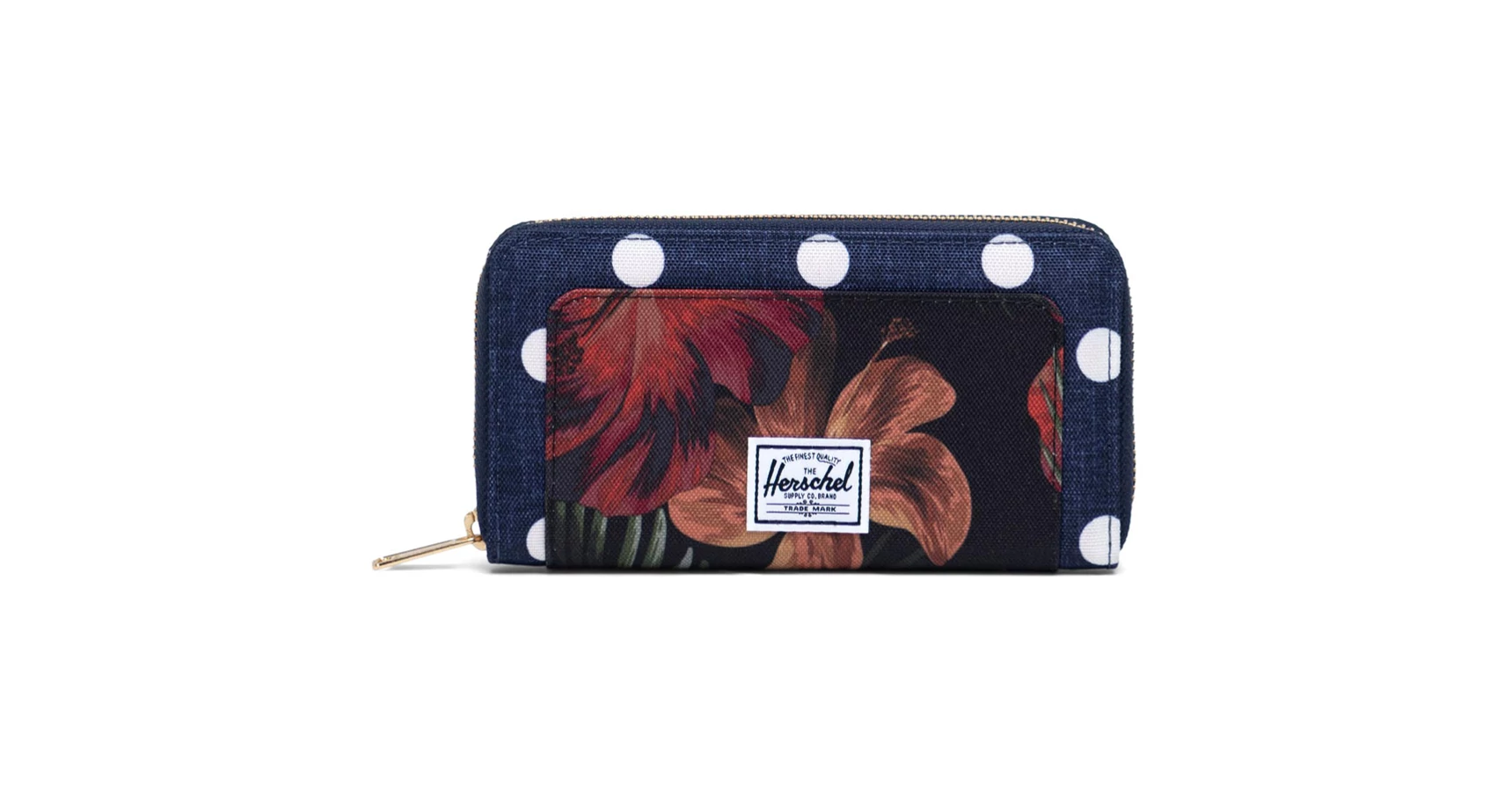  Herschel Thomas pénztárca Polka Dot Crosshatch Peacoat Small Tropical Hibiscus