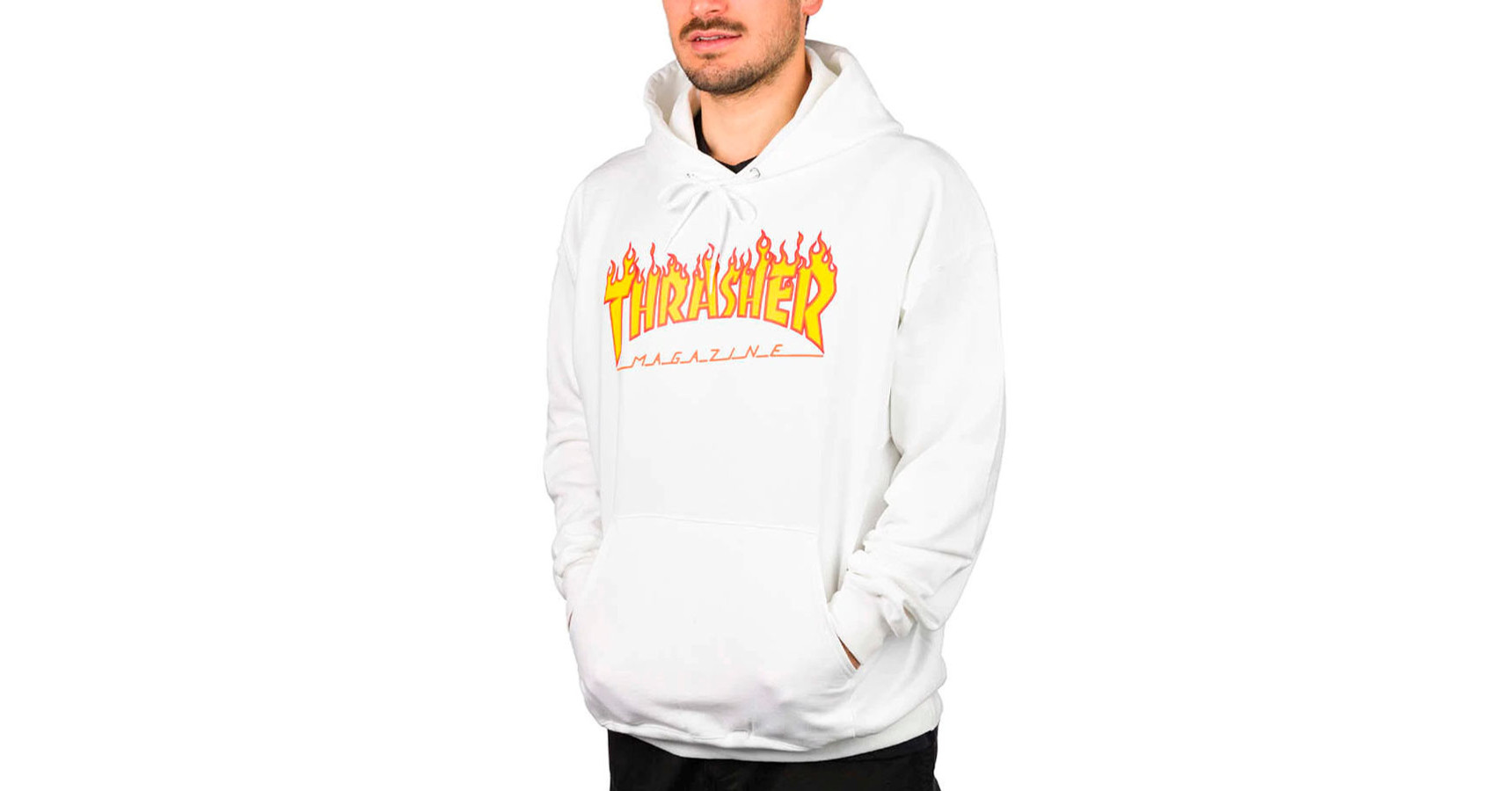 thrasher white logo