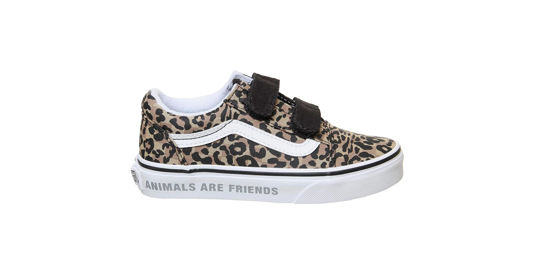  Vans Old Skool V gyerek cipő Animal Checkerboard Leopard Black