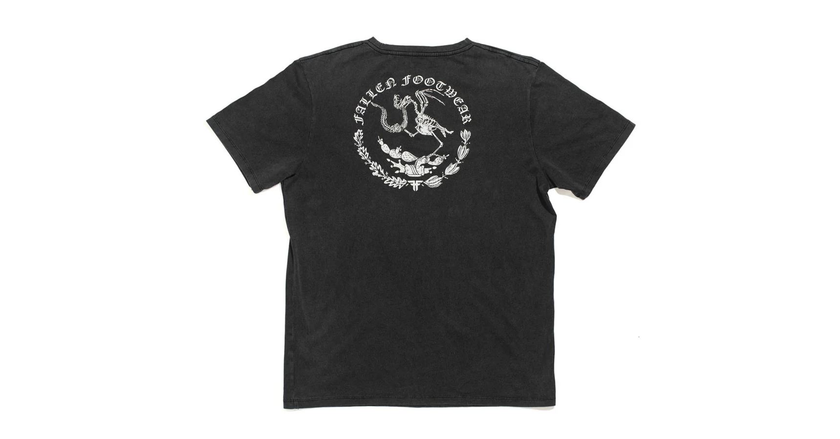 Fallen The Loc póló Black Enzymatic Wash