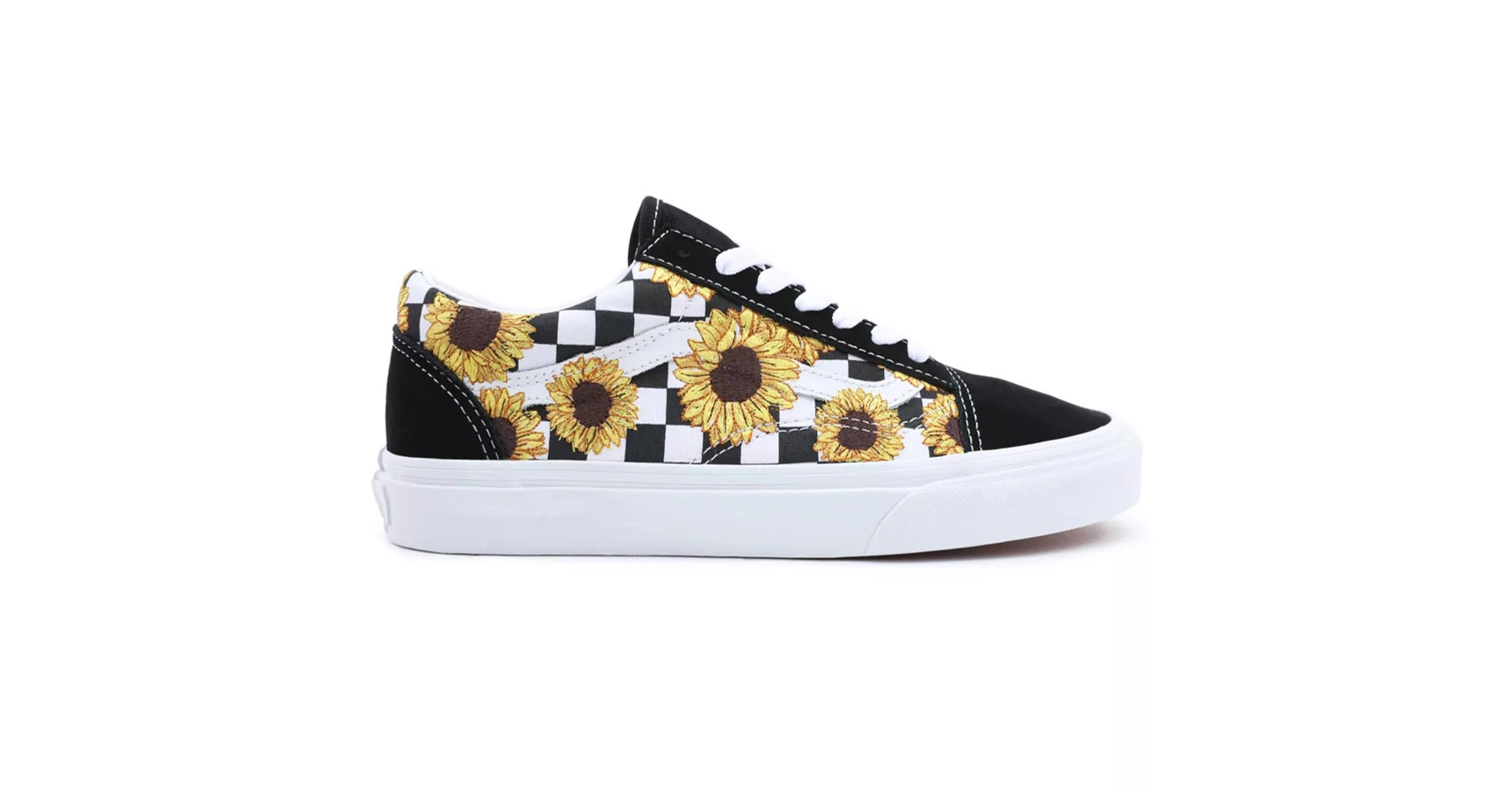  Vans Old Skool cipő Sunflower Embroidery Black True White