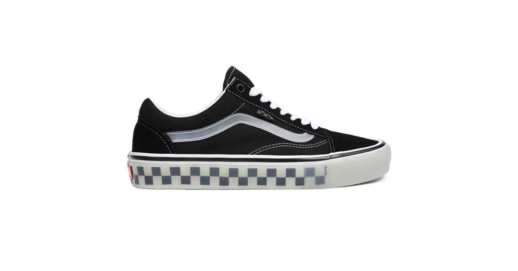  Vans Skate Old Skool cipő Translucent Rubber Black Clear