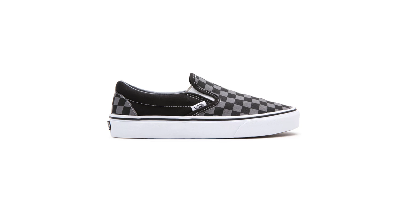  Vans Classic Slip-on cipő Black Pewter Checkerboard