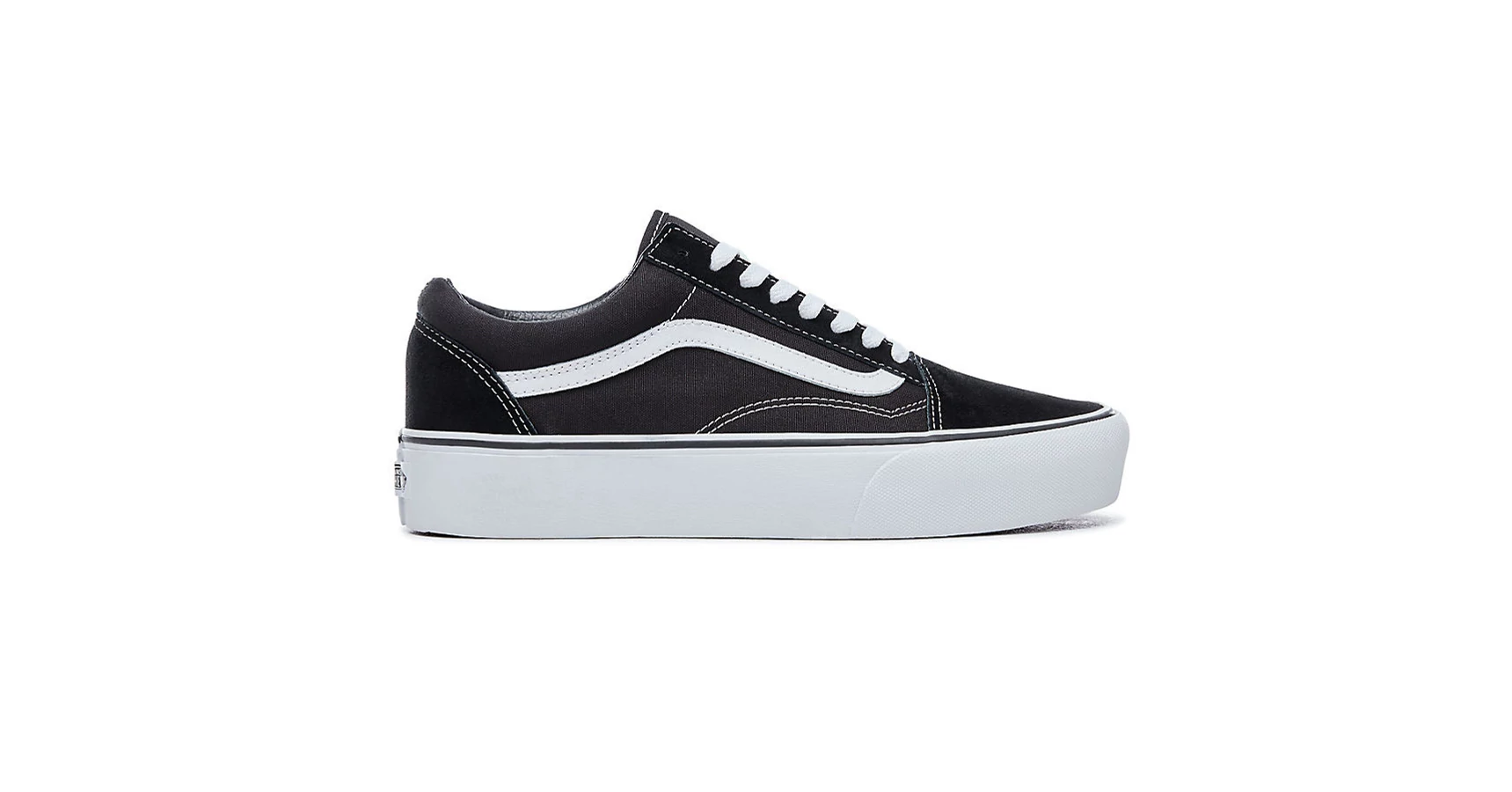 Vans Old Skool Platform cipő Black/White