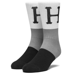 HUF Blocked Classic H Crew zokni Black 1 pár