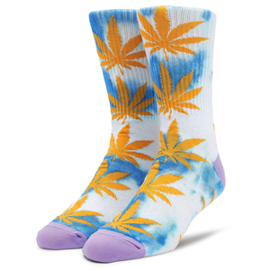 HUF Tie Dye Plantlife zokni Pacific Blue 1 pár