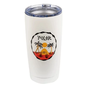 Poler 20 OZ Rozsdamentes Acél Tumbler pohár White